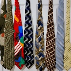 Men's Vintage Neck Tie Collection, Assorted Brand